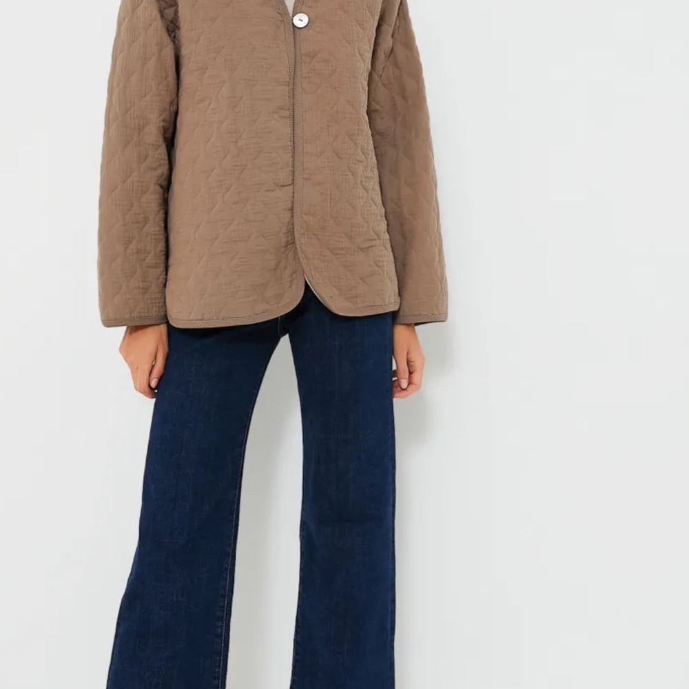 DONNI. Taupe Quilted  Jacket